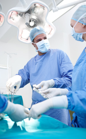 doctors in a surgical operating room